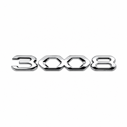 3008 Y.M. ve büyük Krom Bagaj Yazısı Peugeot Uyumlu