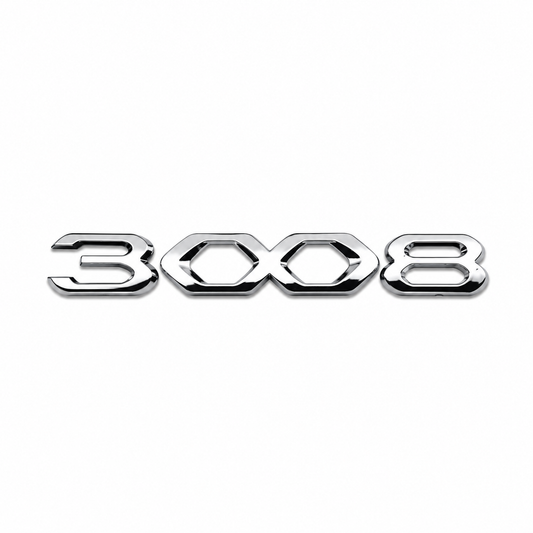3008 Y.M. ve büyük Krom Bagaj Yazısı Peugeot Uyumlu
