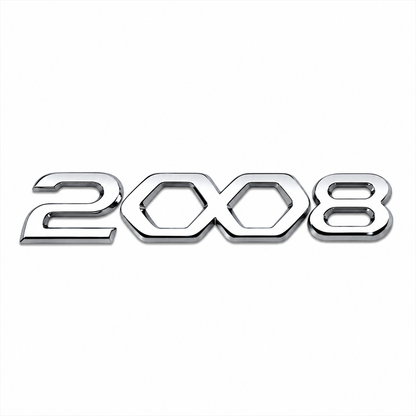 2008 Y.M. Ön, büyük Krom Bagaj Yazısı Peugeot Uyumlu