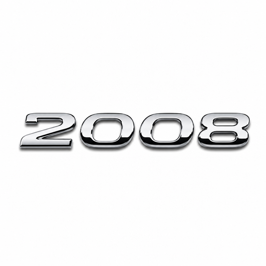 2008 Krom Bagaj Yazısı Peugeot Uyumlu