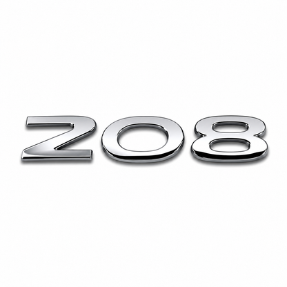 208 Krom Bagaj Yazısı Peugeot Uyumlu