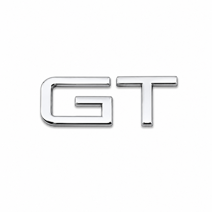 GT Düz tip Krom Bagaj Yazısı Peugeot Uyumlu