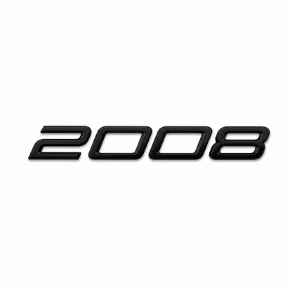 2008 Küçük varyant Siyah Bagaj Yazısı Peugeot Uyumlu