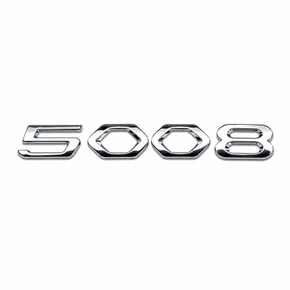 5008 Peugeot 5008 için arka küçük yazı varyantı (E.M.) Krom Bagaj Yazısı Peugeot Uyumlu