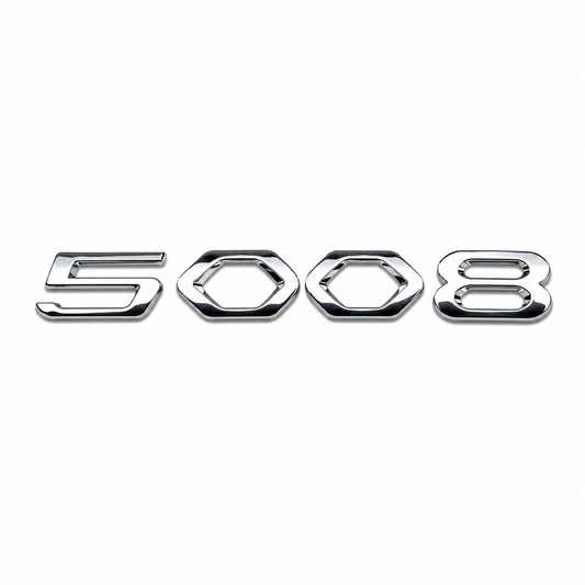 5008 Peugeot 5008 için arka küçük yazı varyantı (E.M.) Krom Bagaj Yazısı Peugeot Uyumlu