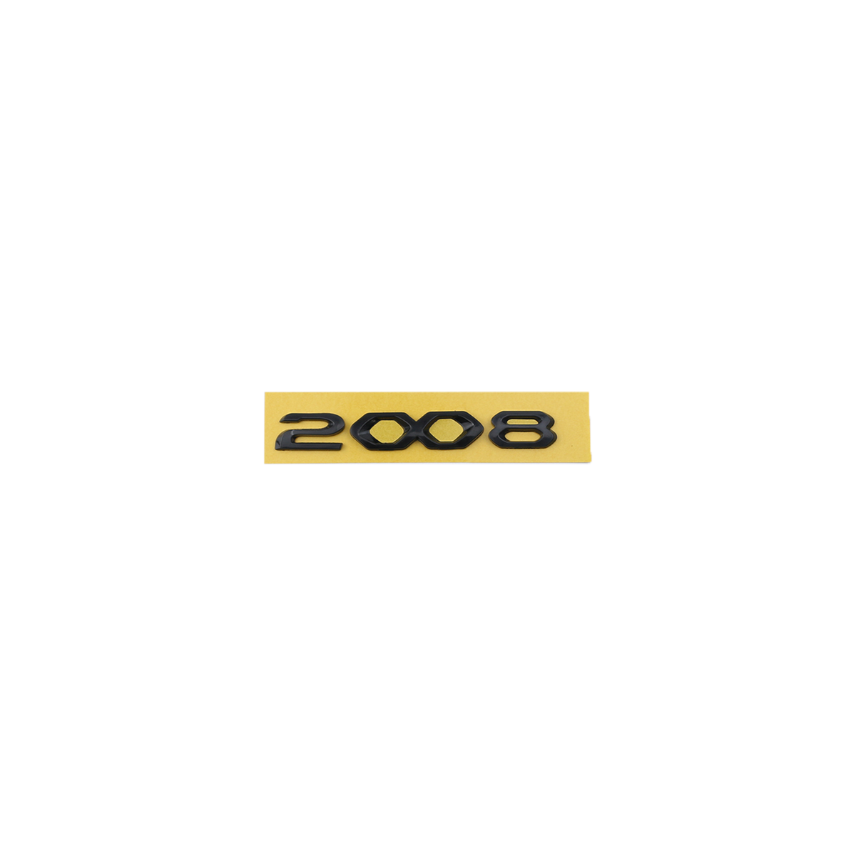 2008 Arka bölüm için küçük varyant Siyah Bagaj Yazısı Peugeot Uyumlu