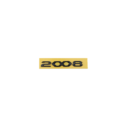 2008 Arka bölüm için küçük varyant Siyah Bagaj Yazısı Peugeot Uyumlu