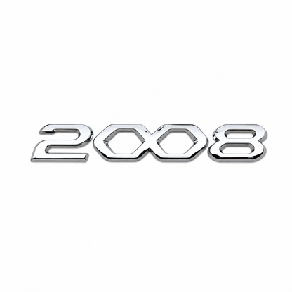 2008 Arka küçük varyant Krom Bagaj Yazısı Peugeot Uyumlu