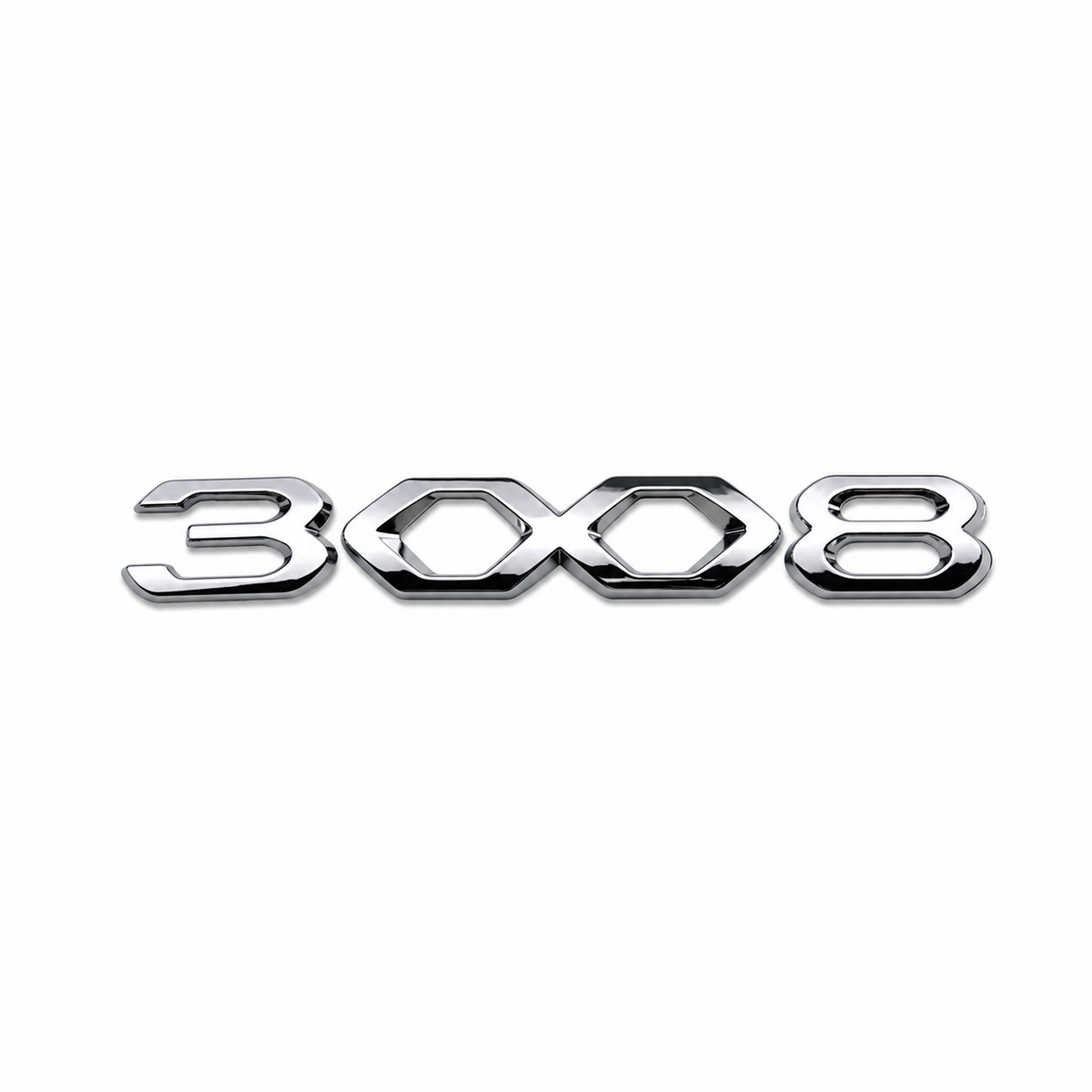 3008 Arka küçük varyant Krom Bagaj Yazısı Peugeot Uyumlu