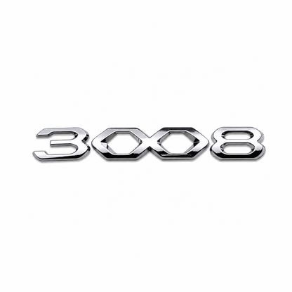 3008 Arka küçük varyant Krom Bagaj Yazısı Peugeot Uyumlu