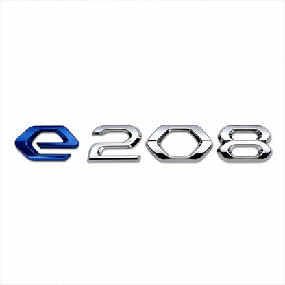 e208 Krom Bagaj Yazısı Peugeot Uyumlu