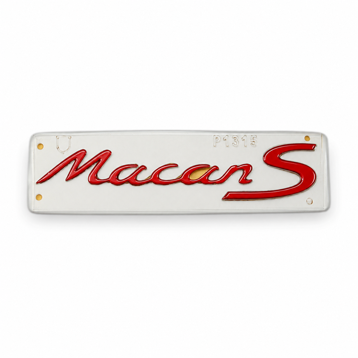 Macan S Kırmızı Bagaj Yazısı Porsche Uyumlu