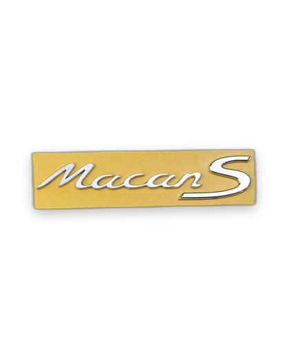Macan S Krom Bagaj Yazısı Porsche Uyumlu
