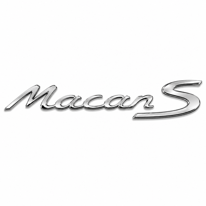 Macan S Krom Bagaj Yazısı Porsche Uyumlu