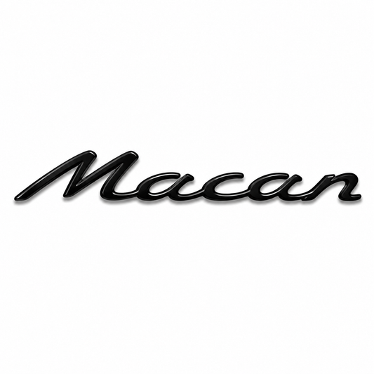 Macan Siyah Bagaj Yazısı Porsche Uyumlu