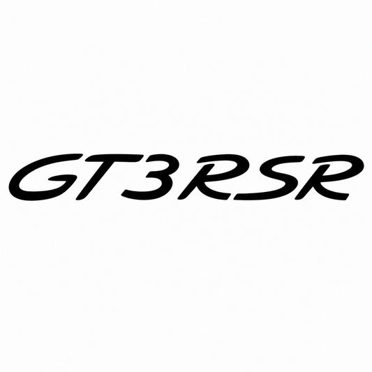 GT3 RS R Siyah Bagaj Yazısı Porsche Uyumlu
