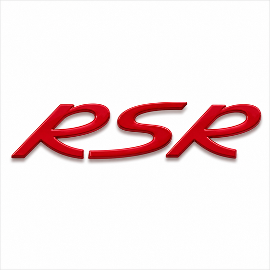 RSR Kırmızı Bagaj Yazısı Porsche Uyumlu