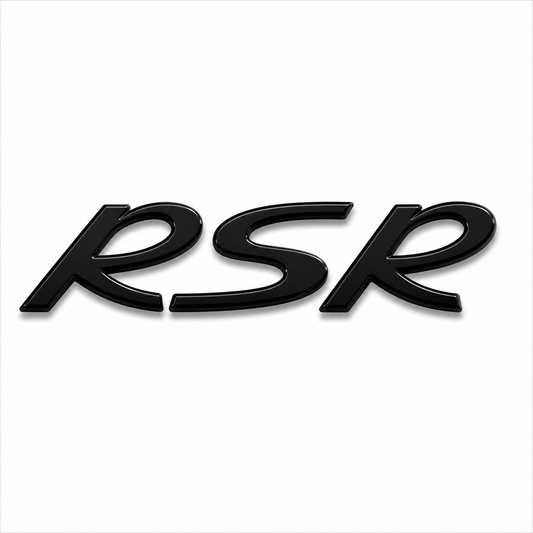 RSR Siyah Bagaj Yazısı Porsche Uyumlu