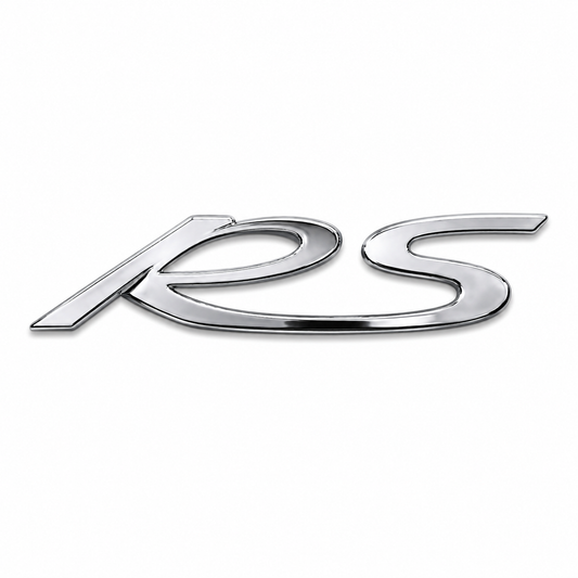 RS Birleşik yazı Krom Bagaj Yazısı Porsche Uyumlu