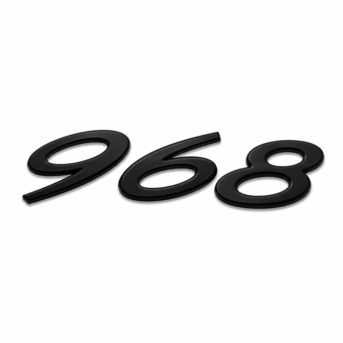 968 Siyah Bagaj Yazısı Porsche Uyumlu