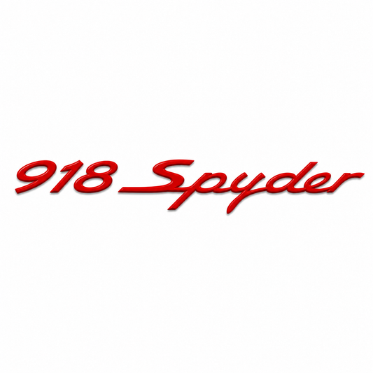 918 Spyder Kırmızı Bagaj Yazısı Porsche Uyumlu
