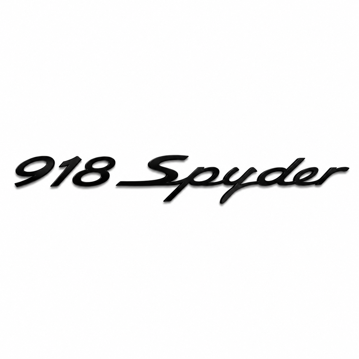 918 Spyder Siyah Bagaj Yazısı Porsche Uyumlu