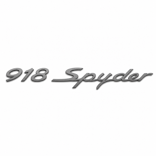 918 Spyder Krom Bagaj Yazısı Porsche Uyumlu