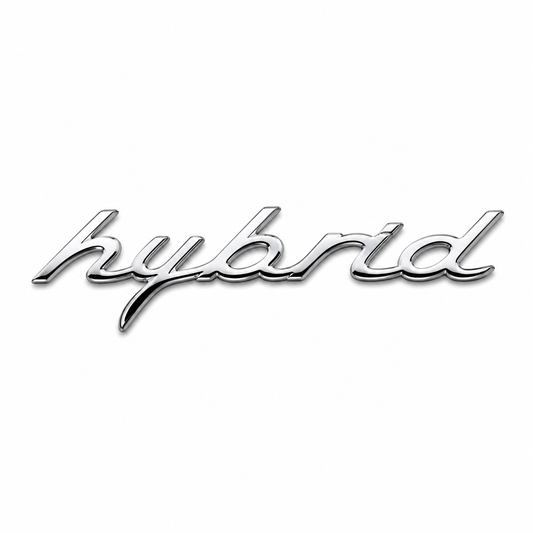 HYBRİD Krom Bagaj Yazısı Porsche Uyumlu