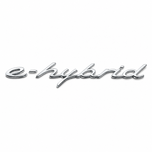E-HYBRİD Siyah Bagaj Yazısı Porsche Uyumlu