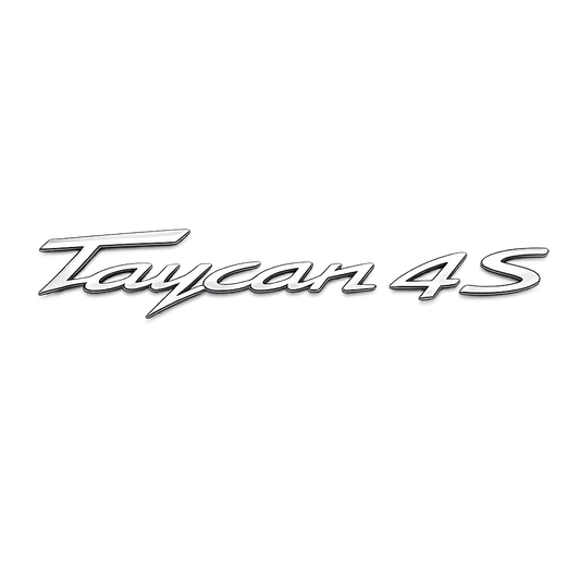 Taycan 4S Krom Bagaj Yazısı Porsche Uyumlu