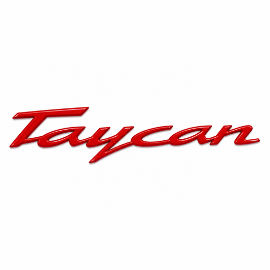 Taycan Kırmızı Bagaj Yazısı Porsche Uyumlu