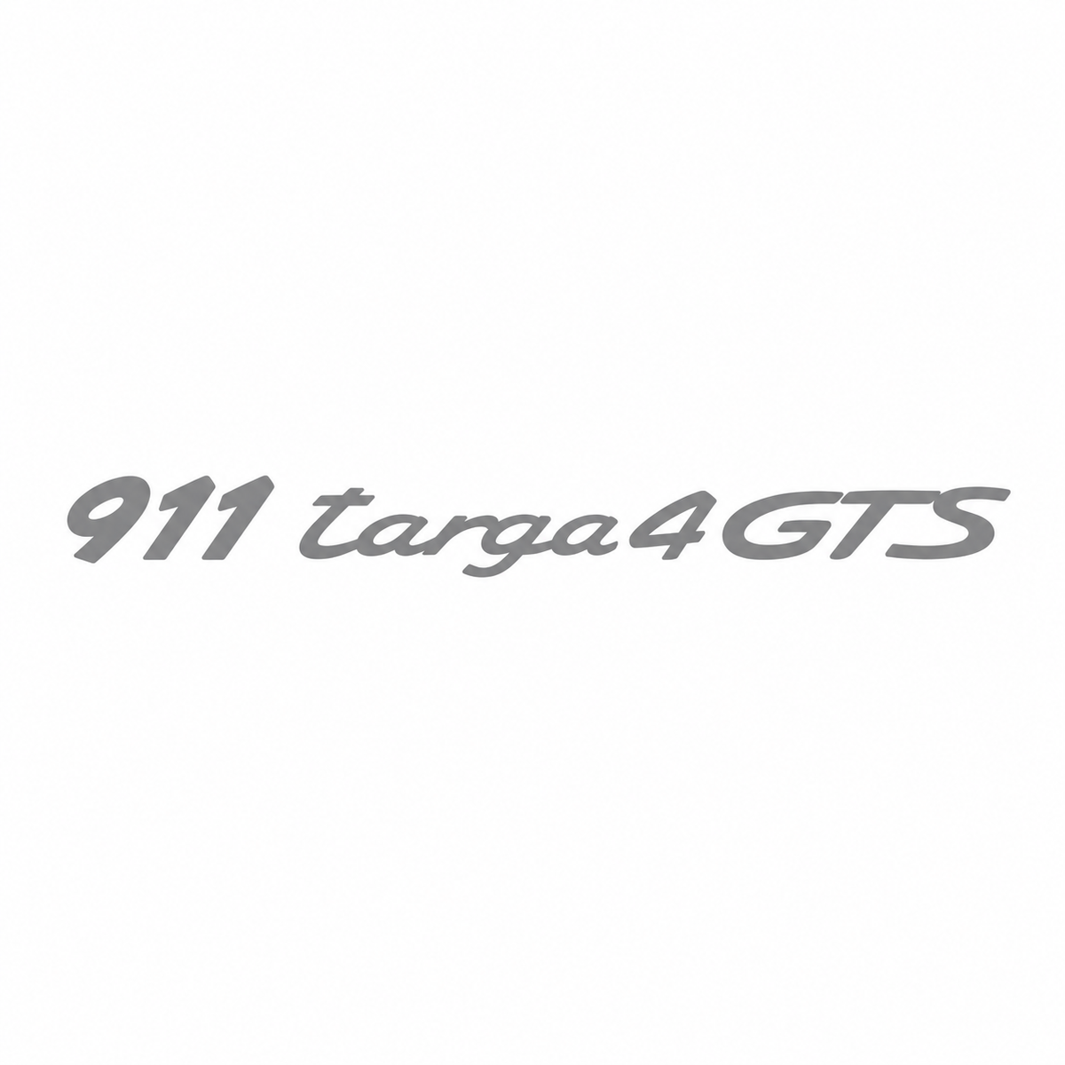 911 Targa 4 GTS Krom Bagaj Yazısı Porsche Uyumlu