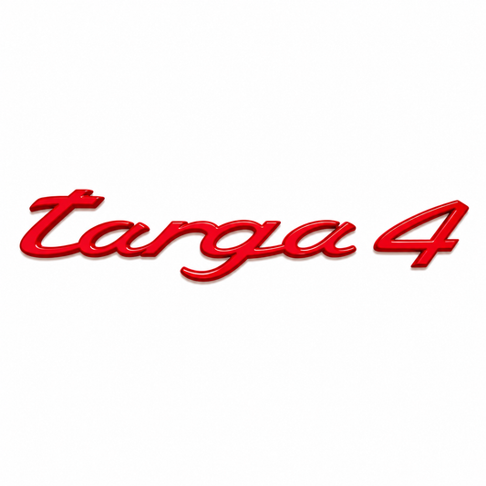 Targa 4 Kırmızı Bagaj Yazısı Porsche Uyumlu