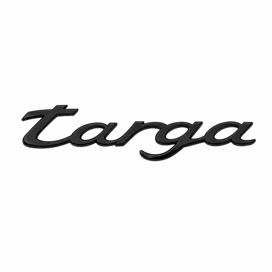 Targa Siyah Bagaj Yazısı Porsche Uyumlu