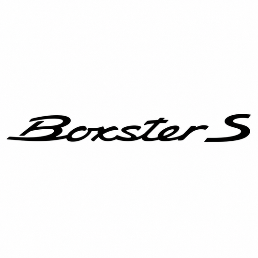 Boxster S Büyük varyant Siyah Bagaj Yazısı Porsche Uyumlu