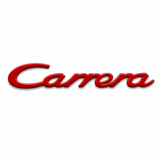 Carrera Büyük Kırmızı Bagaj Yazısı Porsche Uyumlu