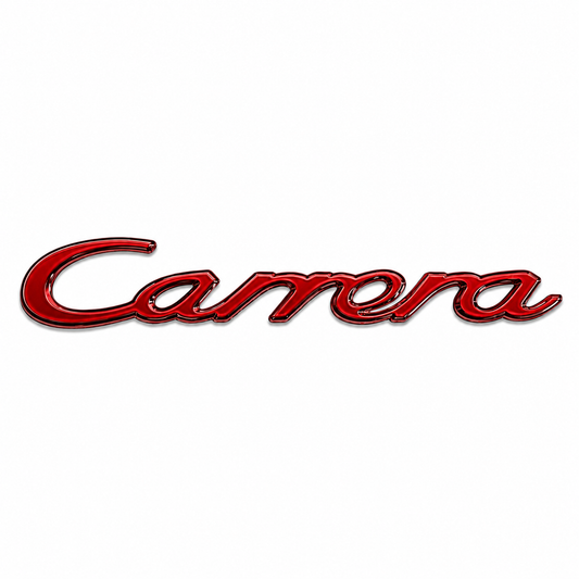 Carrera Kırmızı Bagaj Yazısı Porsche Uyumlu