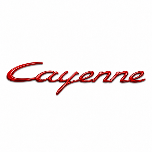 Cayenne Büyük Kırmızı Bagaj Yazısı Porsche Uyumlu