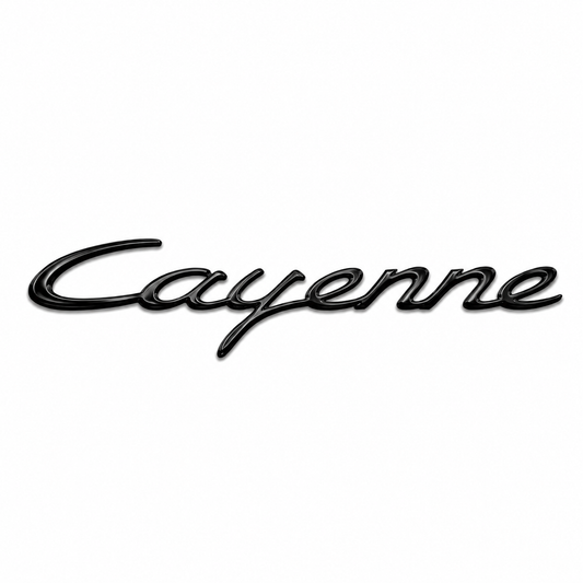 Cayenne Büyük Siyah Bagaj Yazısı Porsche Uyumlu