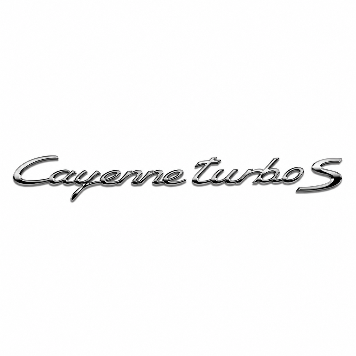 Cayenne Turbo S Büyük Krom Bagaj Yazısı Porsche Uyumlu