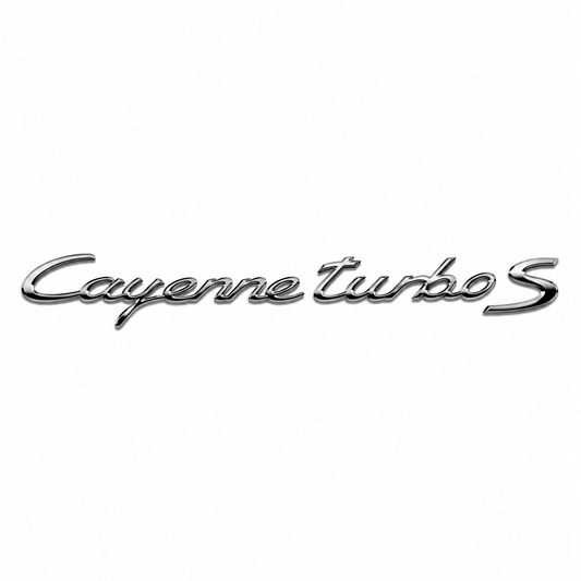 Cayenne Turbo S Büyük Krom Bagaj Yazısı Porsche Uyumlu