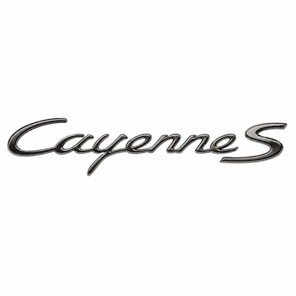 Cayenne S Küçük varyant Krom Bagaj Yazısı Porsche Uyumlu