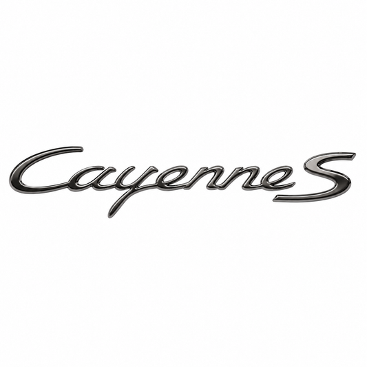 Cayenne S Küçük varyant Krom Bagaj Yazısı Porsche Uyumlu