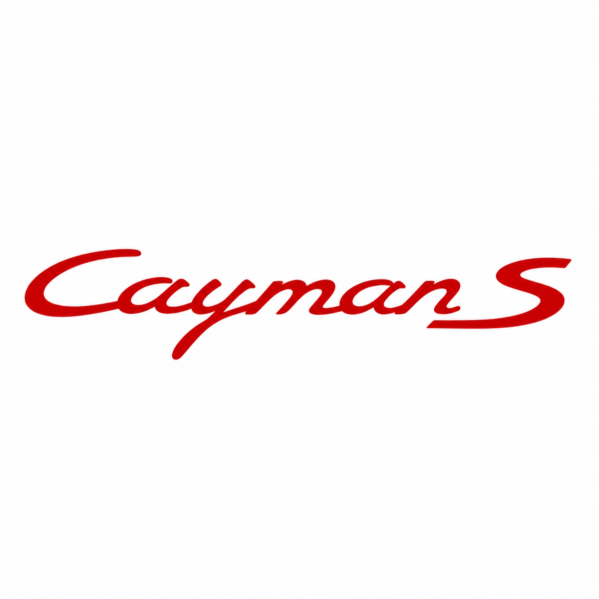 Cayman S Kırmızı Bagaj Yazısı Porsche Uyumlu