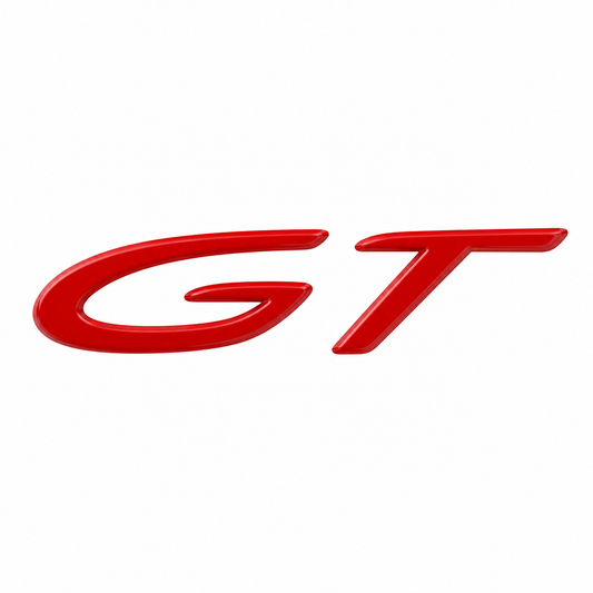 GT Kırmızı Bagaj Yazısı Porsche Uyumlu