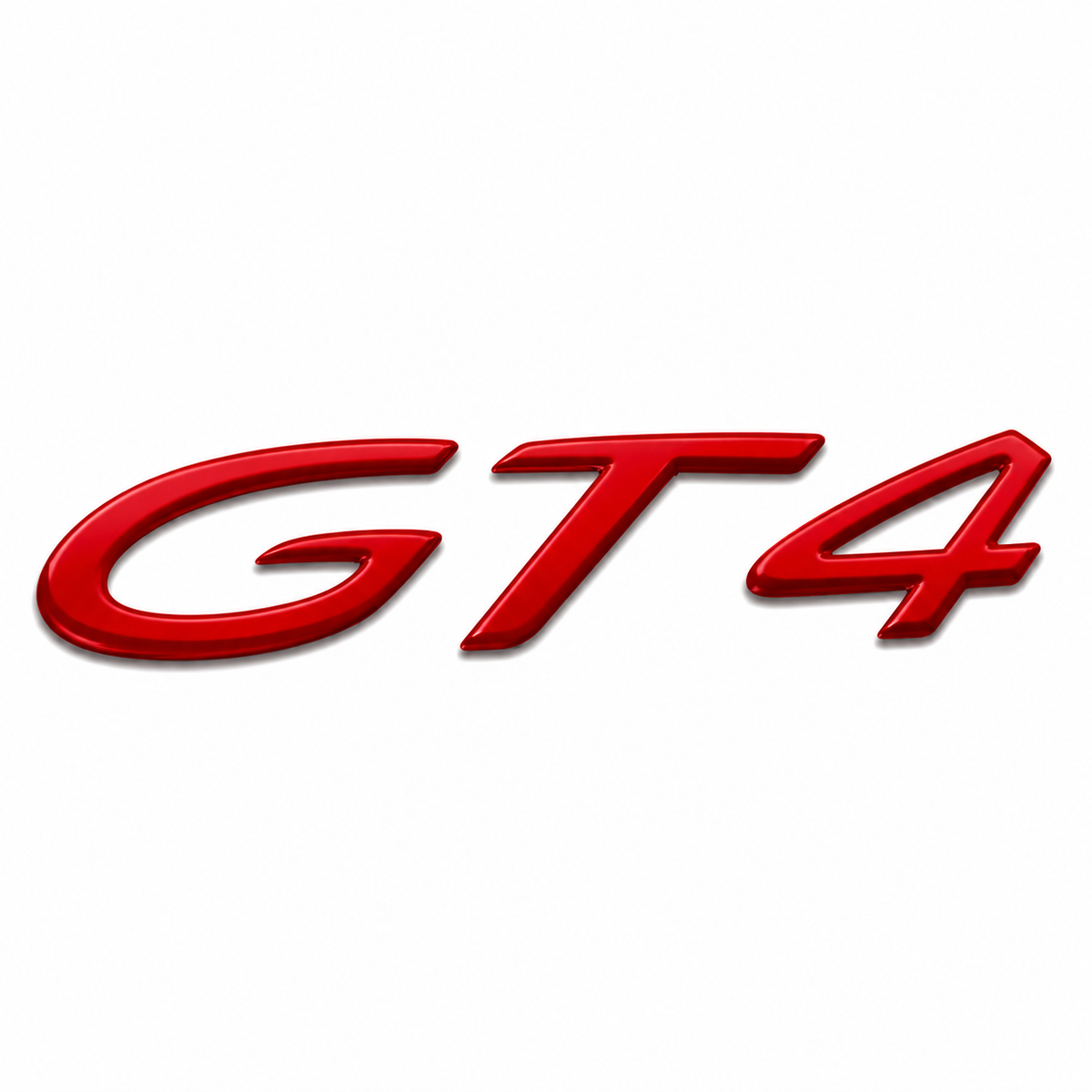 GT4 Kırmızı Bagaj Yazısı Porsche Uyumlu