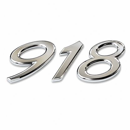 918 Krom Bagaj Yazısı Porsche Uyumlu