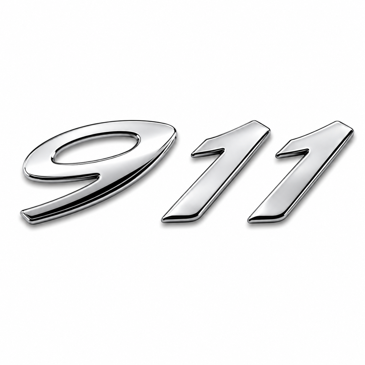 911 Krom Bagaj Yazısı Porsche Uyumlu