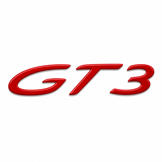 GT3 Kırmızı Bagaj Yazısı Porsche Uyumlu