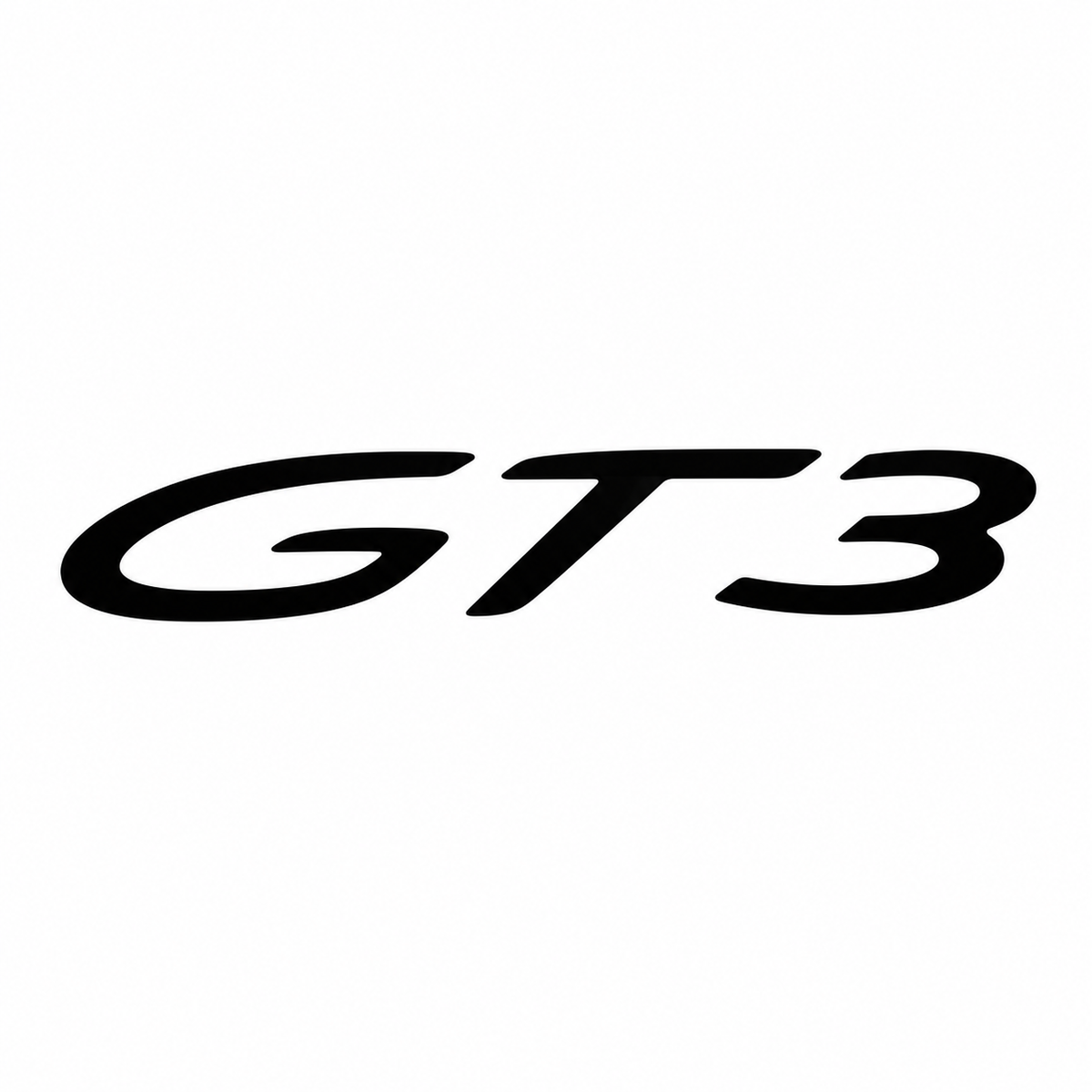 GT3 Siyah Bagaj Yazısı Porsche Uyumlu